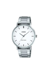 CASIO Men's Analog White Dial Watch - MTP-VT04D-7EDF