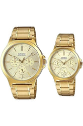 Couple Analog Watches - MTP/LTP-V300G-9AUDF