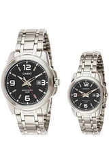 His and Her Couple Analog, Dress Watch - MTP/LTP-1314D-1AV