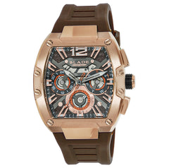 BLADE Magnifique Bronze 3652G5ROO SS & Silicone Strap Multifunction Men's Watch