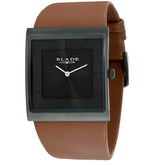 BLADE Freedom Gun 3701G1AND SS & Leather Strap 2-Hands Men's Watch