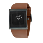 BLADE Freedom Gun 3701G1AND SS & Leather Strap 2-Hands Men's Watch