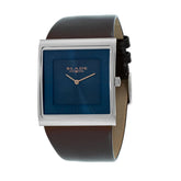 BLADE Freedom Blue 3701G1SBO SS & Leather Strap 2-Hands Men's Watch