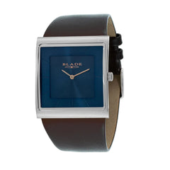 BLADE Freedom Blue 3701G1SBO SS & Leather Strap 2-Hands Men's Watch