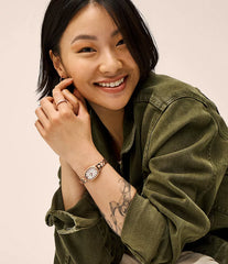 Penny Three-Hand Rose Gold-Tone Stainless Steel Watch