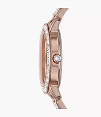 Fossil Jesse Rose Three-Hand Day-Date Gold-Tone Stainless Steel Watch ES3020