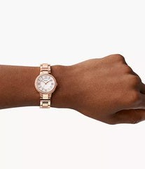 Fossil Virginia Rose-Tone Stainless Steel Watch ES3284