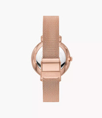 Jacqueline Three-Hand Date Rose Gold-Tone Stainless Steel Watch