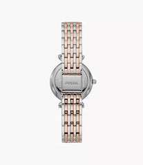 Fossil Carlie Mini Three-Hand Two-Tone Stainless Steel Watch ES4649