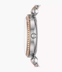 Fossil Carlie Mini Three-Hand Two-Tone Stainless Steel Watch ES4649