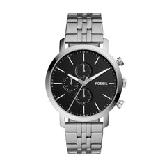 Fossil Outlet Men's 44mm Luther Chrono Chronograph, Stainless Steel Watch