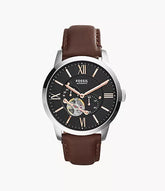 Townsman Automatic Leather Watch Brown ME3061