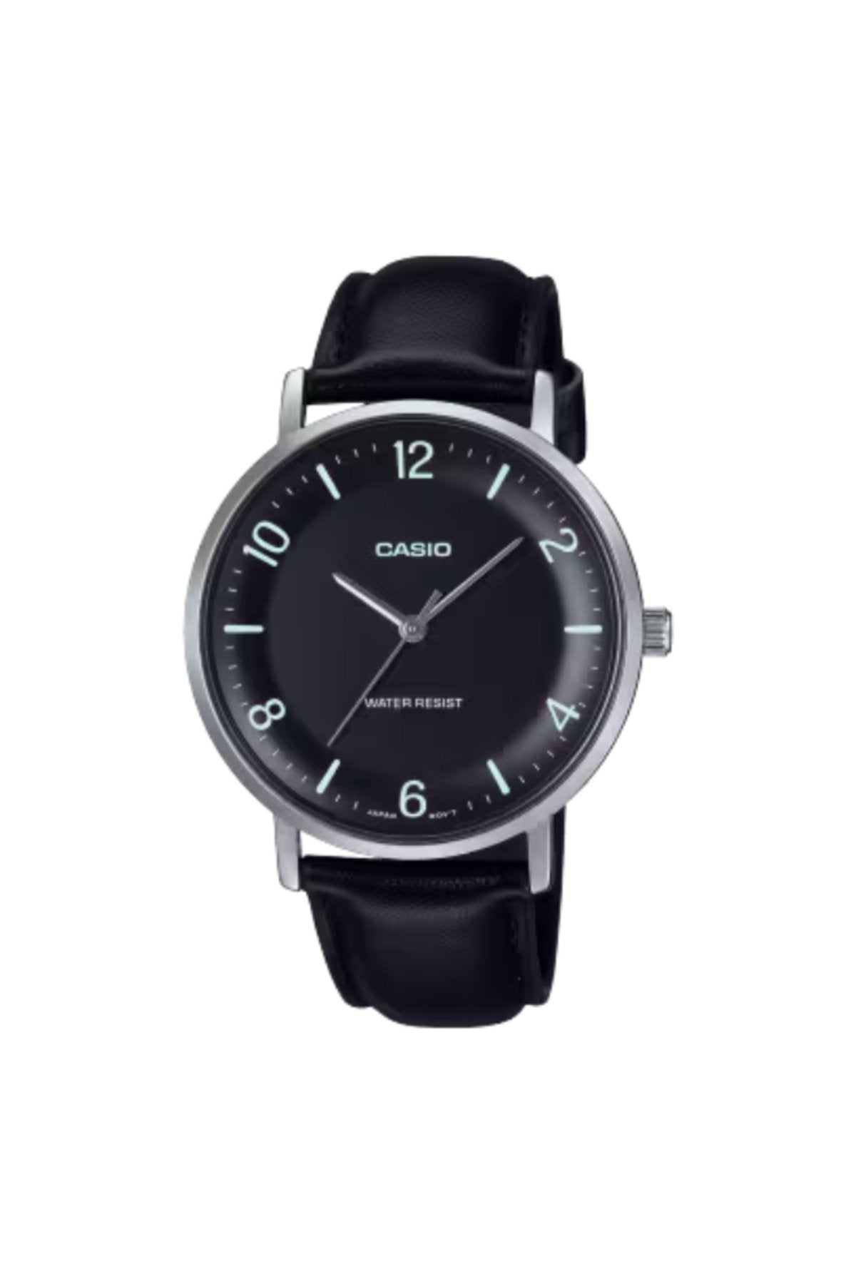 CASIO Men's Analog Black Dial Watch - MTP-VT03L-1BDF