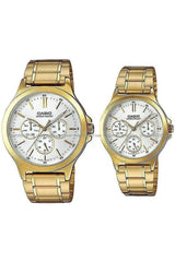 Couple Analog Watches - MTP/LTP-V300G-7AUDF