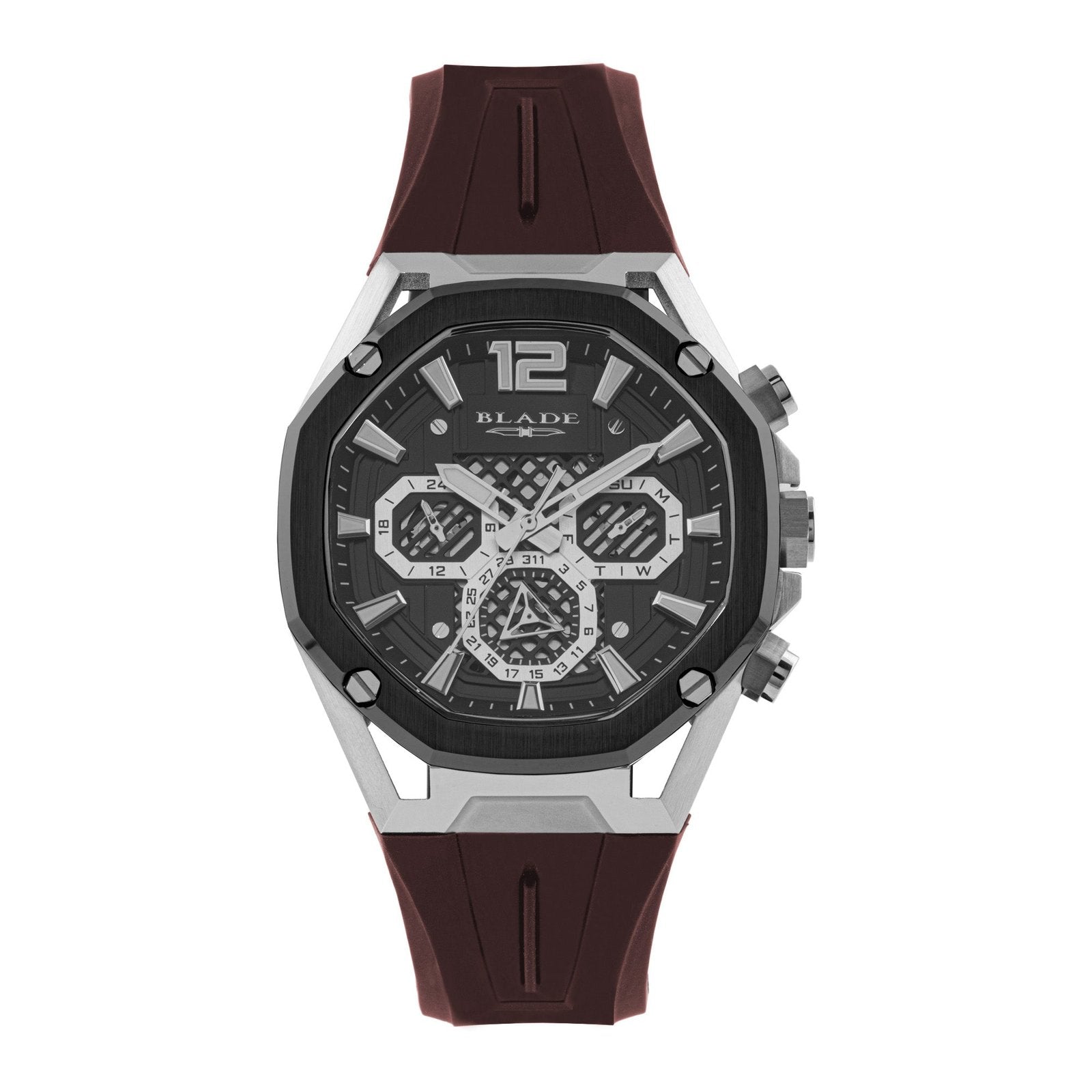 BLADE Ascend Mono 3674G5MNO SS & Silicone Strap Multifunction Men's Watch