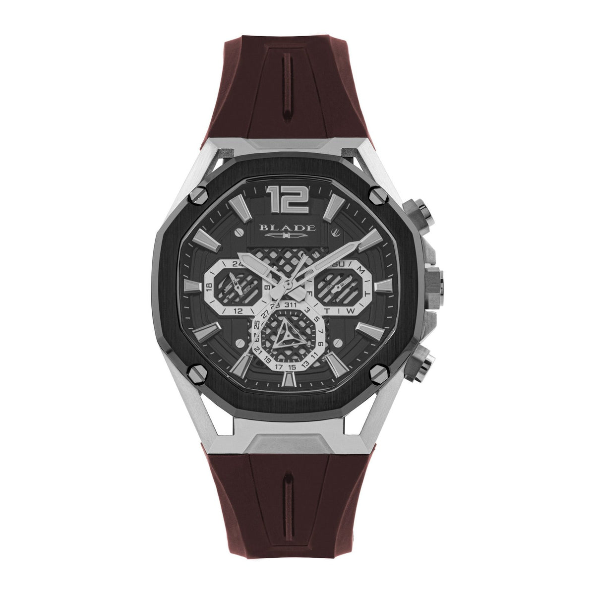 BLADE Ascend Mono 3674G5MNO SS & Silicone Strap Multifunction Men's Watch