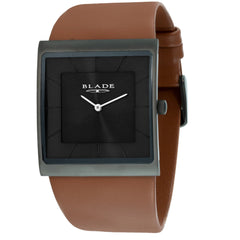 BLADE Freedom Gun 3701G1AND SS & Leather Strap 2-Hands Men's Watch