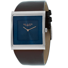 BLADE Freedom Blue 3701G1SBO SS & Leather Strap 2-Hands Men's Watch
