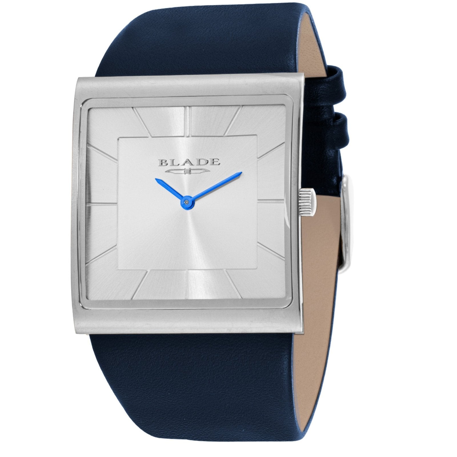 BLADE Freedom Cobalt 3701G1SSB SS & Leather Strap 2-Hands Men's Watch