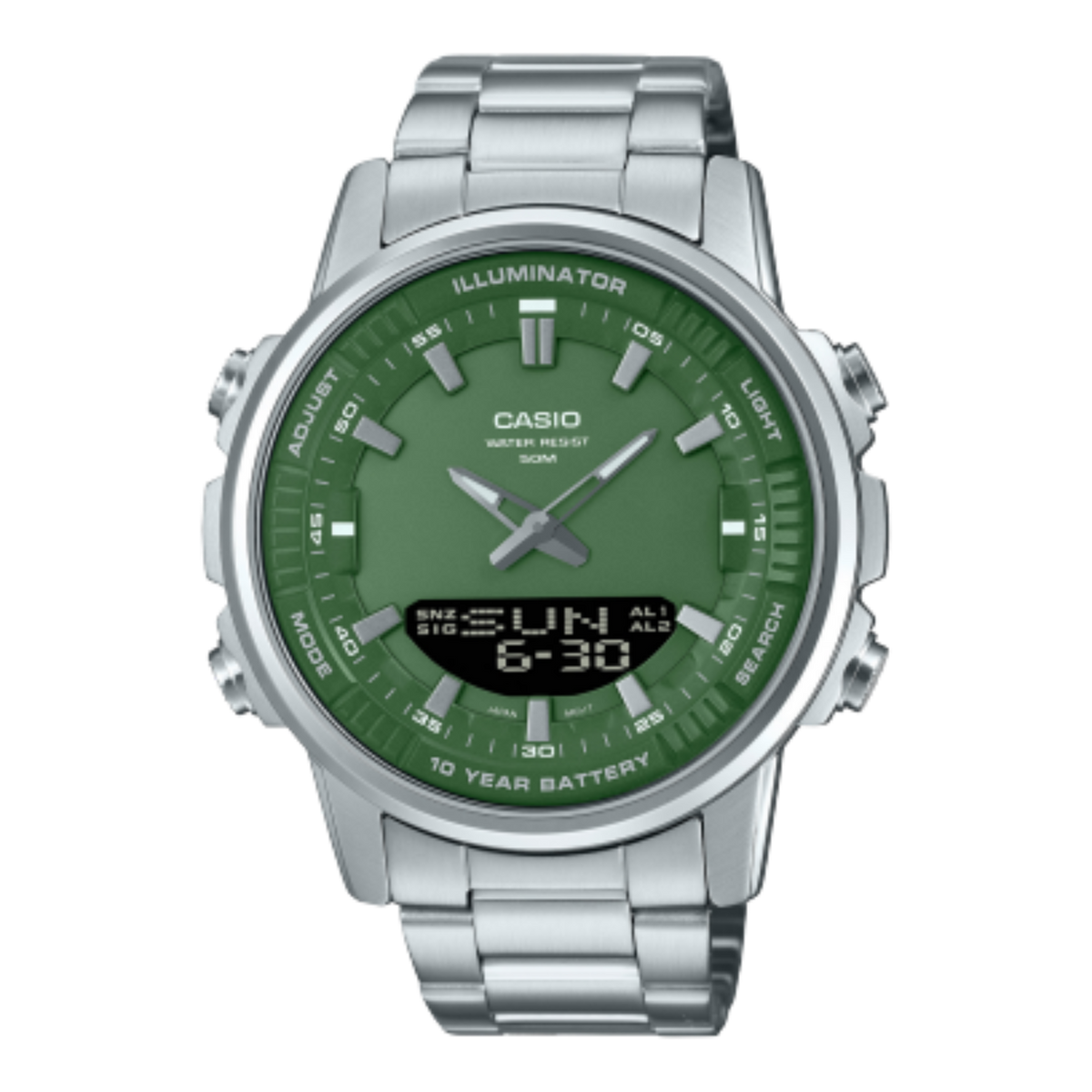 CASIO ILLUMINATOR ANALOG - DIGITAL  FOR MEN AMW-880D-3AVDF