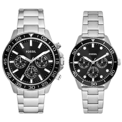 FOSSIL MULTIFUNCTION CHRONO WATCHES COUPLE WATCHES BQ2753SET