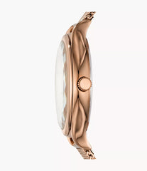 Laney Three-Hand Rose-Gold-Tone Stainless Steel Watch