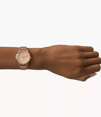 Laney Three-Hand Rose-Gold-Tone Stainless Steel Watch