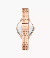 Laney Three-Hand Rose Gold-Tone Stainless Steel Watch