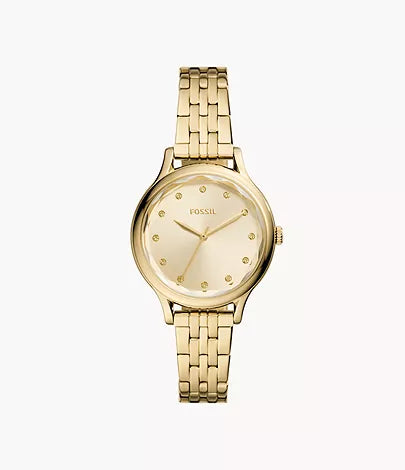 Laney Three-Hand Gold-Tone Stainless Steel Watch BQ3863