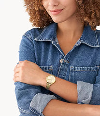 Laney Three-Hand Gold-Tone Stainless Steel Watch BQ3863