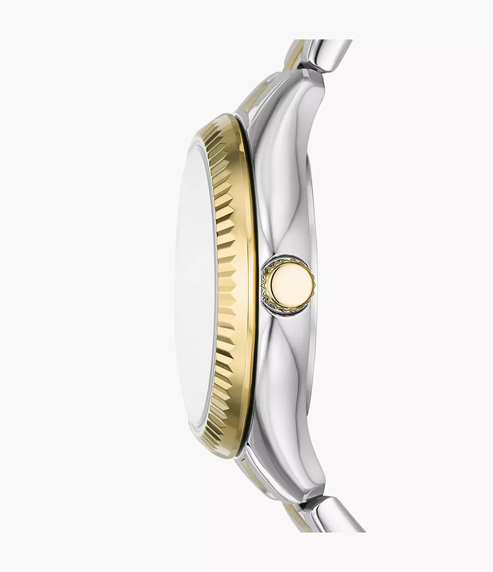 Rye Three-Hand Date Two-Tone Stainless Steel Watch
