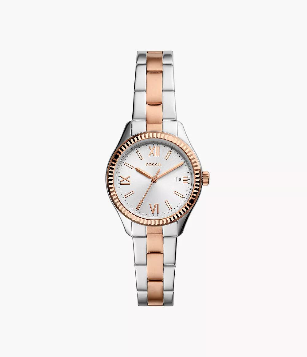Rye Three-Hand Date Two-Tone Stainless Steel Watch