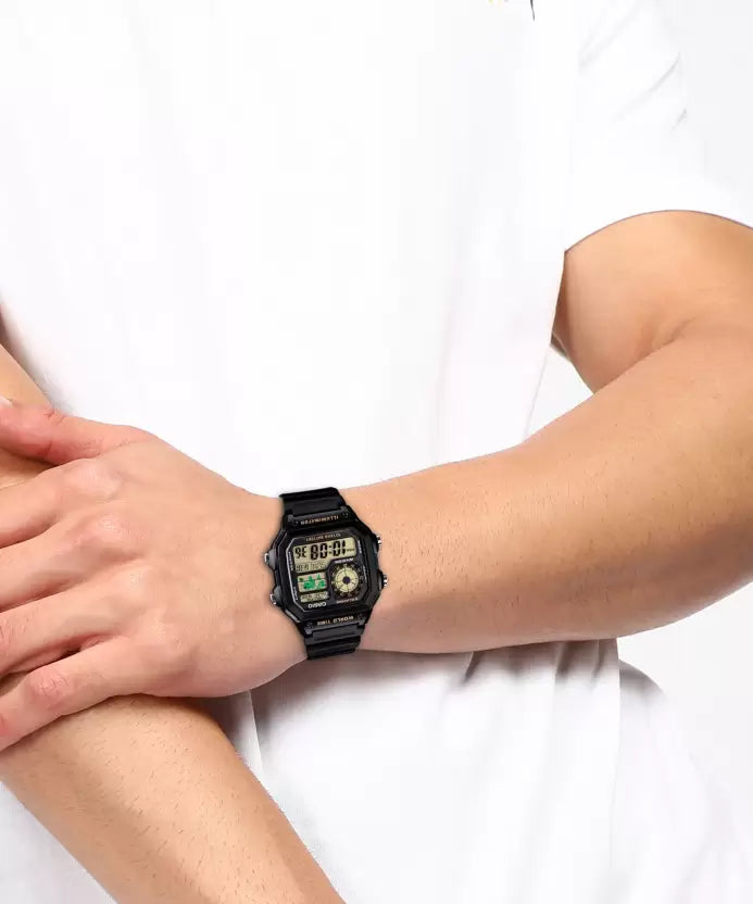 CASIO  Youth ( AE-1200WH-1BVDF ) Digital Watch - For Men D098