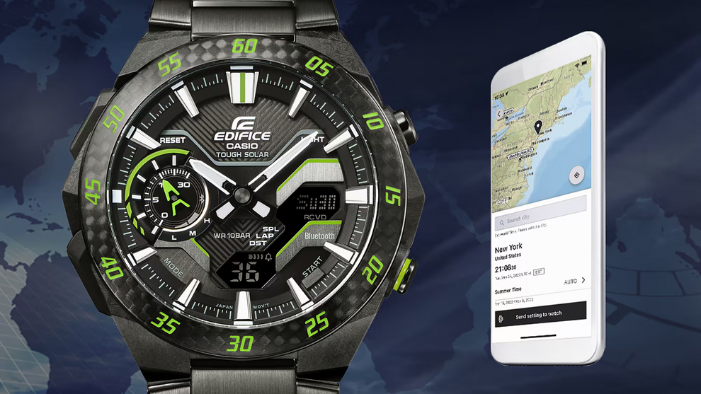 EDIFICE SMARTPHONE LINK MENS WATCH ECB-2200RC-1A9DF
