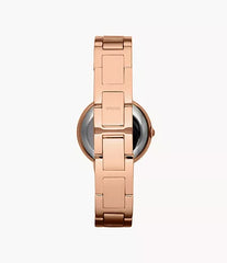 Fossil Virginia Rose-Tone Stainless Steel Watch ES3284