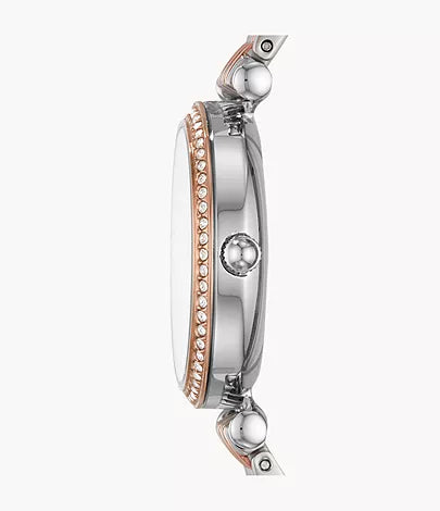 Fossil Carlie Mini Three-Hand Two-Tone Stainless Steel Watch ES4649