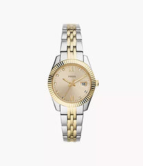 Fossil Scarlette Mini Three-Hand Date Two-Tone Stainless Steel Watch ES4949