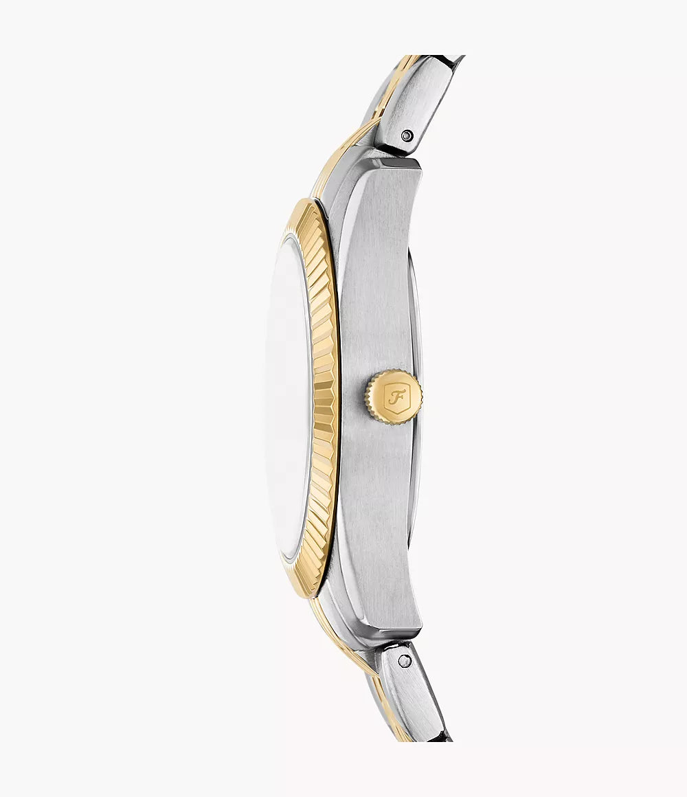 Scarlette Three-Hand Date Two-Tone Stainless Steel Watch