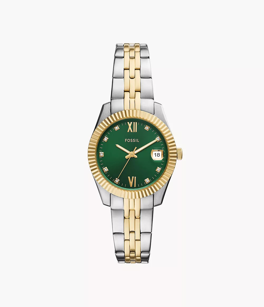 Scarlette Three-Hand Date Two-Tone Stainless Steel Watch