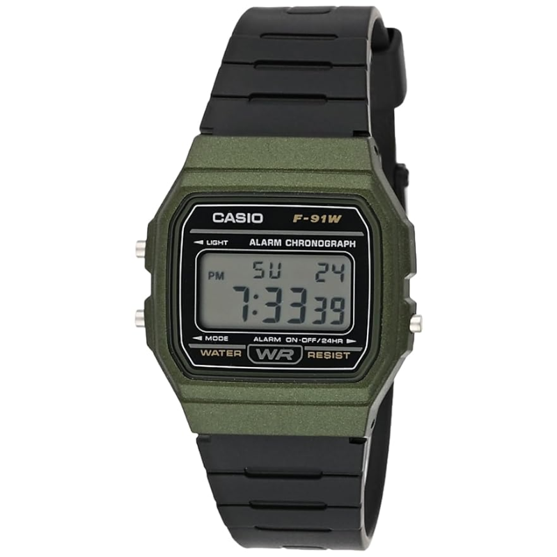 Casio Standard Series Digital  Unisex F-91WM-3ADF