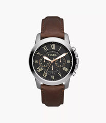 Grant Chronograph Brown Leather Watch