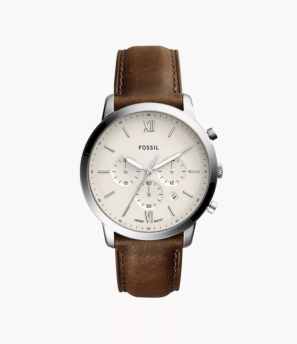 Neutra Chronograph Brown Leather Watch