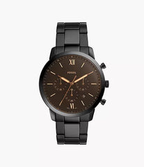 Fossil Neutra Chronograph Black Stainless Steel Watch FS5525