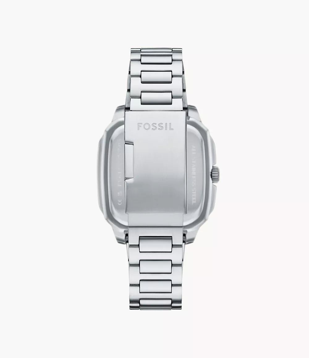 Crosby Three-Hand Date Stainless Steel Watch