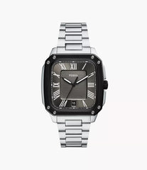 Crosby Three-Hand Date Stainless Steel Watch