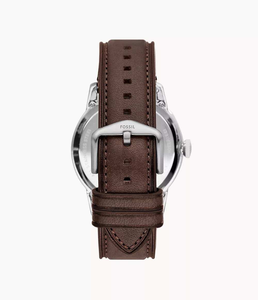 Townsman Automatic Leather Watch Brown