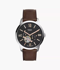Townsman Automatic Leather Watch Brown