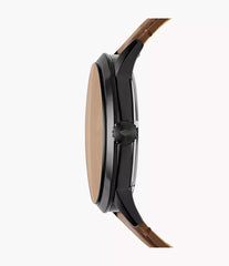 Townsman 48mm Automatic Brown Leather Watch