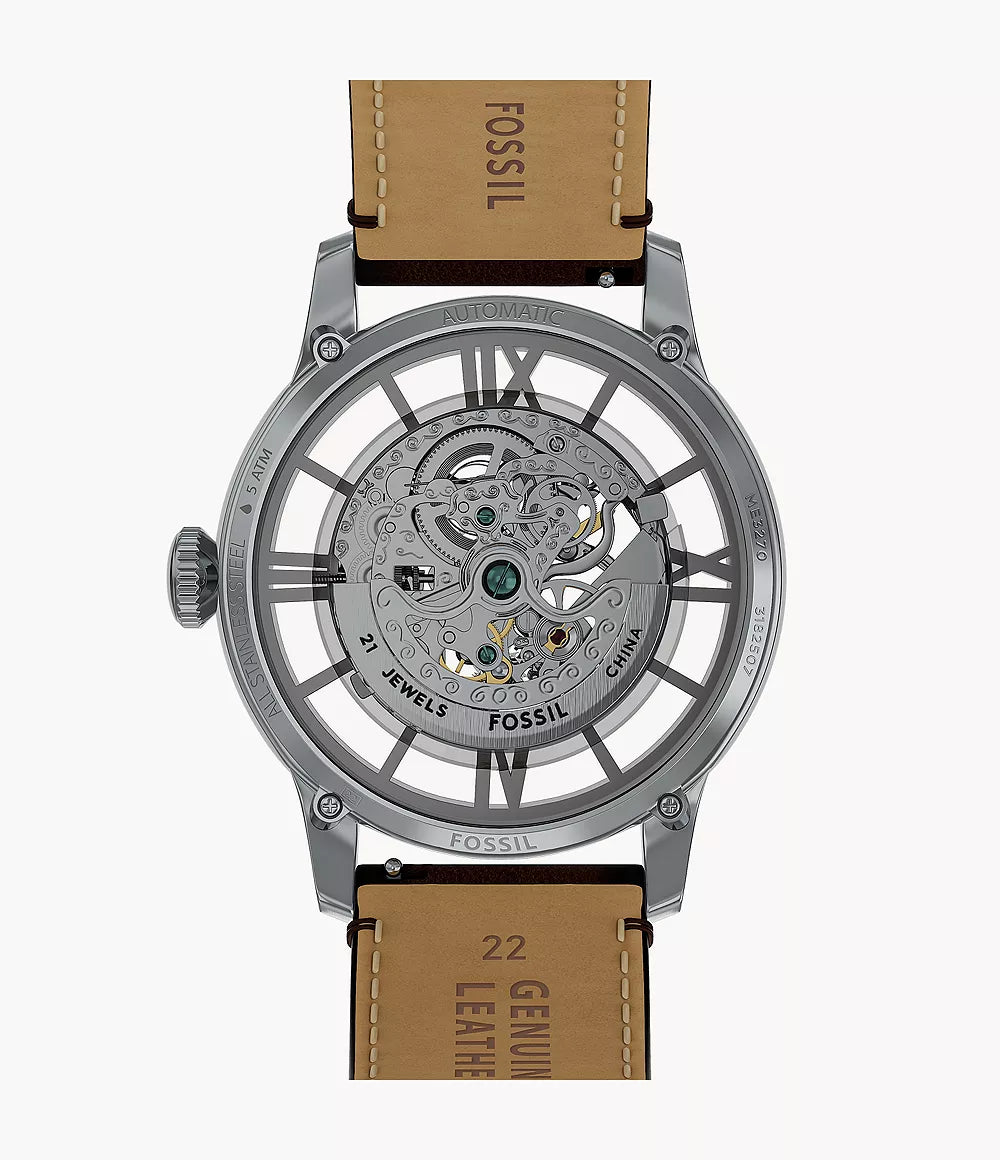 Townsman Automatic Brown Leather Watch