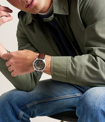 Townsman Automatic Brown Leather Watch